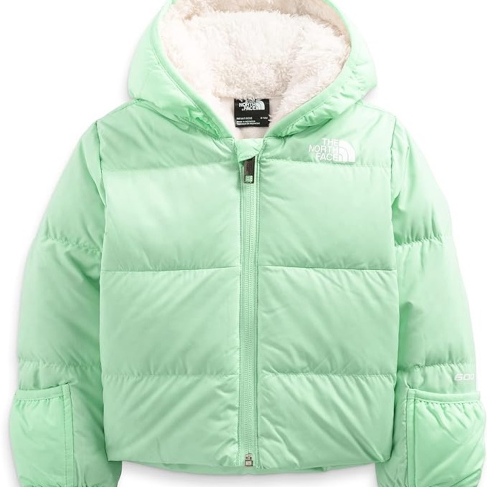 NWOT The North Face Pantina Green Down Jacket size 6-12 months